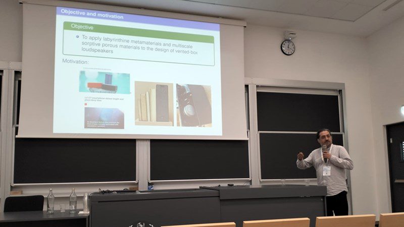 Dr. Rodolfo Venegas presents results at Forum Acusticum 2023 in Italy